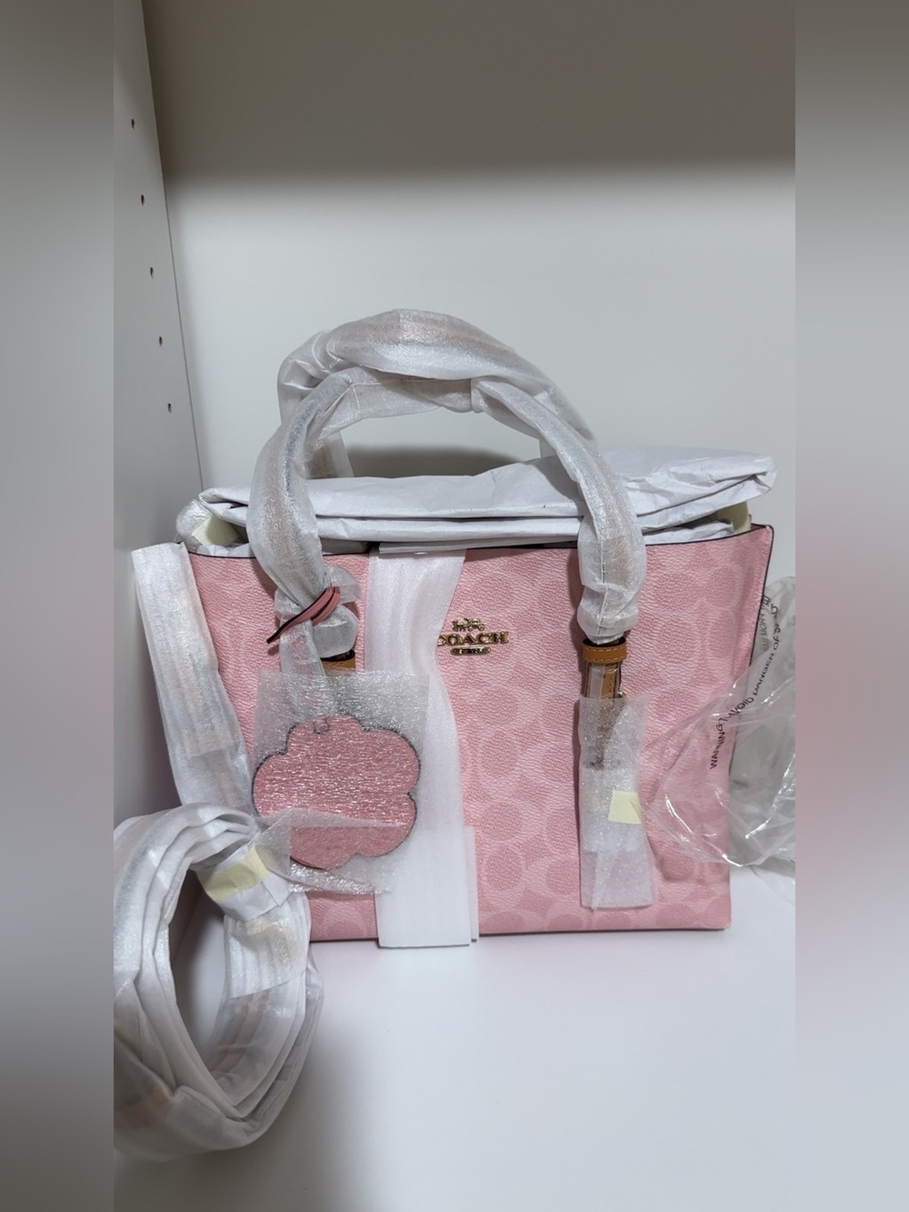 Coach Rare Powder Pink Mollie Tote NWT!!!